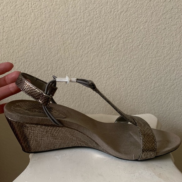 Grey Metallic Style & Co. Wedges - Picture 5 of 8